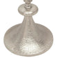 Trophy Shaped Metal Wine Cooler with Turned Pedestal Support Silver By Casagear Home BM232696
