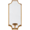 Metal Frame Wall Sconce with Cut Corner Design, Gold By Casagear Home