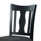 Wooden Side Chair with Fiddle Design Back Set of 2 Black - BM237157 By Casagear Home BM237157