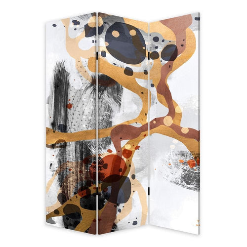 Room Divider | 72" | 3 Panel Canvas | Splash Print | Multicolor