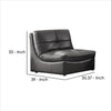 Accent Chair with Leatherette Upholstery and Tufted Details Black By Casagear Home BM239856