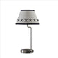 Table Lamp with Wireless Charging and USB Port, Silver By Casagear Home