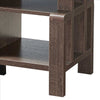 TV Stand with 4 Wooden Shelves and 2 Drawers Brown By Casagear Home BM240837