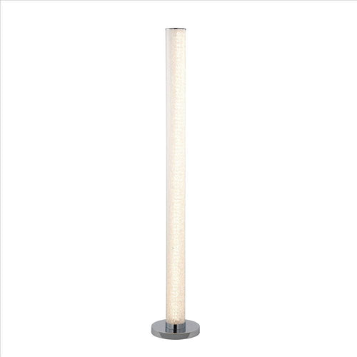 Floor Lamp | Column Style | Sandrock Acrylic Tube | Clear