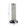 Column Table Lamp with Integrated Multicolored LED Clear By Casagear Home BM240870