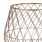 Dome Shaped Lattice Metal Planter with Tripod Peg Legs Set of 2 Gold By Casagear Home BM241059