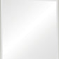 Wooden Mirror with Molded Trim Details White By Casagear Home BM242611