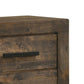Wooden Nightstand with 2 Drawers and Grain Details Brown By Casagear Home BM242616