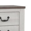 Nightstand with 2 Drawers and Bun Legs White and Brown By Casagear Home BM242625