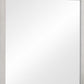 Mirror with Wooden Frame and Grain Details White By Casagear Home BM242654
