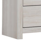 Chest with 5 Drawers and Metal Bar Pulls White By Casagear Home BM242655