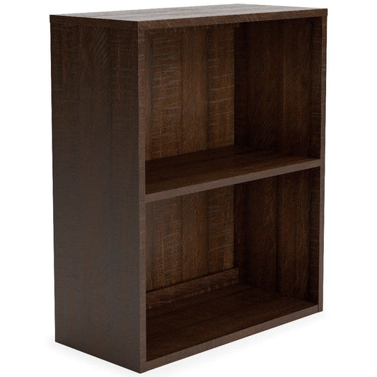 Small Bookcase with 1 Adjustable Shelf, Dark Brown By Casagear Home