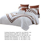 Veria 8 Piece King Comforter Set with Striped Pattern The Urban Port Brown By Casagear Home BM250043