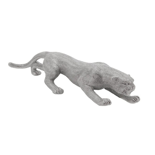 Nova Table Decor | Textured Leopard | Ceramic | Silver