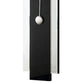 Pendulum Wall Clock with Mirror Trim and Round Shape Silver By Casagear Home BM268981