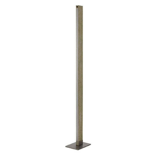 61 Inch Wood Floor Lamp Dimming LED Column, Brown By Casagear Home