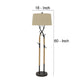 60 Inch Metal Tree Branch Base Floor Lamp Dimmer Black By Casagear Home BM272216