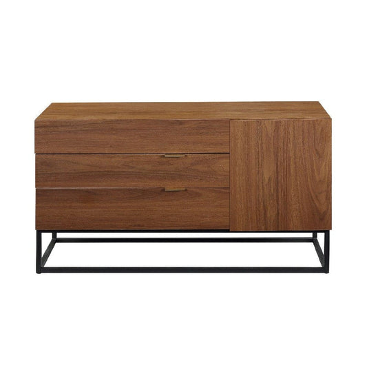 Lyla 47 Inch Wood Console Sideboard Table, 3 Drawer, Cabinet, Brown By Casagear Home