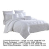 Tyler 8 Piece King Comforter Set Ogee Design The Urban Port White By Casagear Home BM277004