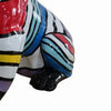 Cid 18 Inch Resin Pug Sculpture Decor Multicolor Abstract Pattern By Casagear Home BM279266