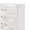 49 Inch Modern Tall Dresser Chest 5 Drawers Bar Handles Wood White By Casagear Home BM279719