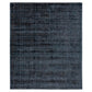 7 x 5 Modern Area Rug, Dark Textured Pattern, Soft Fabric, Navy Blue By Casagear Home