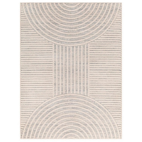 Area Rug | 5 x 7 | Geometric Design | Cream, Gray