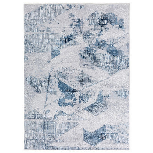 Lexi Area Rug | 5 x 7 | Abstract Art | Blue, Gray