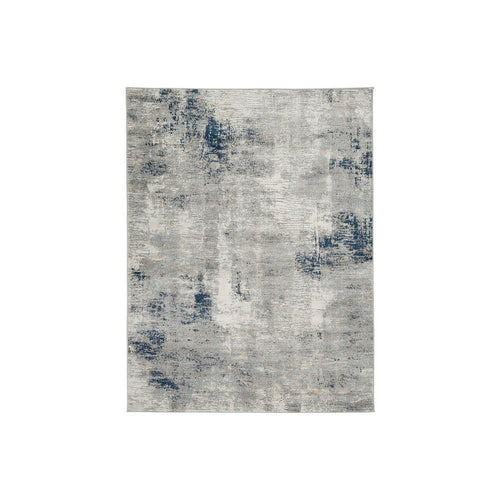 Vin Area Rug | 8 x 10 | Vintage Style | Washed Gray, Blue, Ivory