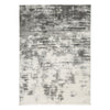 Pax 8 x 10 Modern Area Rug, Smoky Paint Design, Fabric, Large, Cream, Gray By Casagear Home