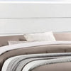 Vin Modern Queen Size Bed Panel Headboard LED Light Crisp White Finish By Casagear Home BM283225