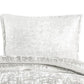 Jay 2 Piece Twin Comforter Set Polyester Velvet Deluxe Texture White By Casagear Home BM283889