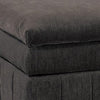Luna 33 Inch Modular Ottoman Three Layer Plush Cushioned Seat Dark Gray By Casagear Home BM284333