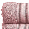 Indy Modern 6 Piece Cotton Towel Set Softly Textured Design Silky Pink By Casagear Home BM284481