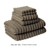 Cora 6 Piece Soft Egyptian Cotton Towel Set Classic Textured Design Brown By Casagear Home BM284591
