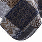 Mai 3 Piece King Cotton Quilt Set Patchwork Reversible Blue Rust Brown By Casagear Home BM284609