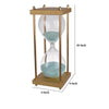 Doug Inch 30 Minute Sand Hourglass with Modern Stand Included Gold Blue By Casagear Home BM284947