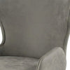 Rog 23 Inch Wood Dining Chair Set of 2 Wingback Seat Gray and Brown By Casagear Home BM285366