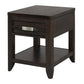 Joni 25 Inch Side End Table, 1 Drawer and Shelf, Espresso Brown Acacia Wood By Casagear Home