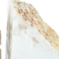 5 Inch Natural White Stone Bookends Artisanal Textured Geode Rock By Casagear Home BM285560