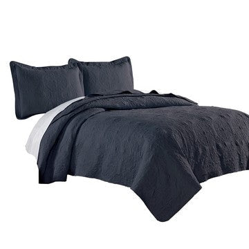 Ada Quilt Set | 3 Piece King | Mandala | Indigo