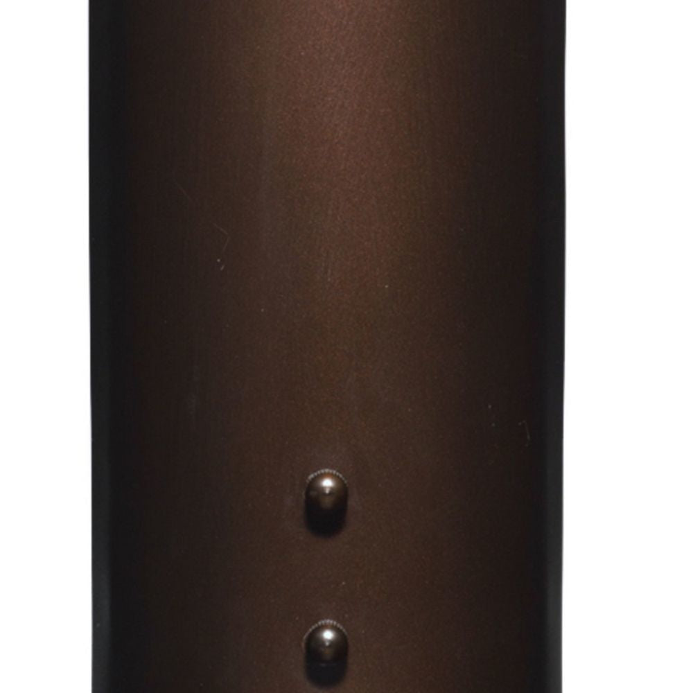 Oli 16 Inch Wall Sconce Steel Frame Cylindrical Shade Modern Bronze By Casagear Home BM285689