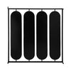 36 Inch Modern Wall Decor 4 Swiveling Oblong Mirrors Black Metal Frame By Casagear Home BM286301