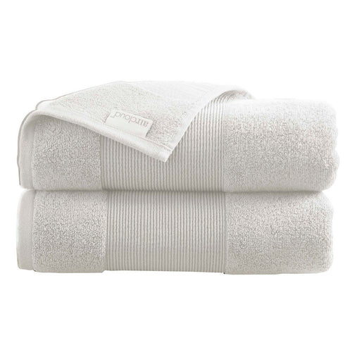 Lyra Towel Set | 2 Piece | Ultra Soft Cotton | White