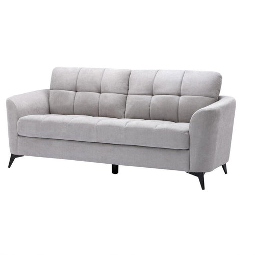 Odin Sofa | 79" | Tufted Cushions | Light Gray Linen