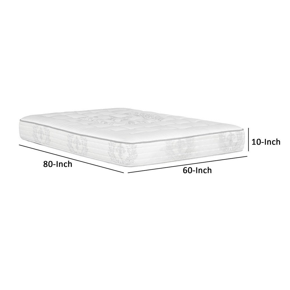 Fij 10 Inch Queen Size Mattress Memory Foam Pocket Coil Spring Support By Casagear Home BM293782