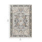 Cal 8 x 10 Area Rug Persian Inspired Medallion Print Soft Gray Polyester By Casagear Home BM293995