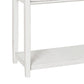 50 Inch Sofa Console Table 3 Drawers and Open Shelf Classic White FInish By Casagear Home BM294051