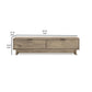 53 Inch 2 Drawer Storage Bench Rich Solid Brown Frame 2 Gliding Drawers By Casagear Home BM296510