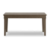 63 Inch Home Office Desk Acacia Wood Top Wire Brushed Weathered Gray By Casagear Home BM296971